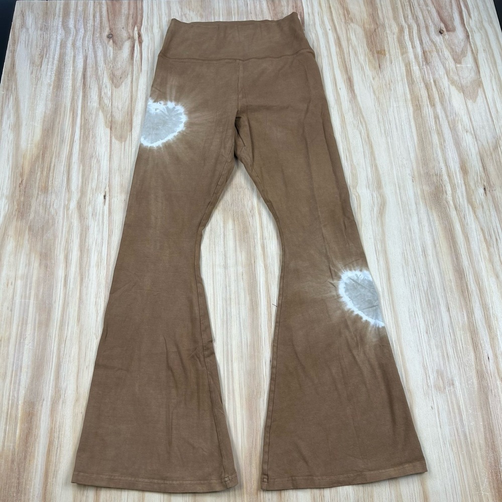 OFFLINE by Aerie Real Me High Rise Super Wide Leg Flare Leggings Brown‎ Large